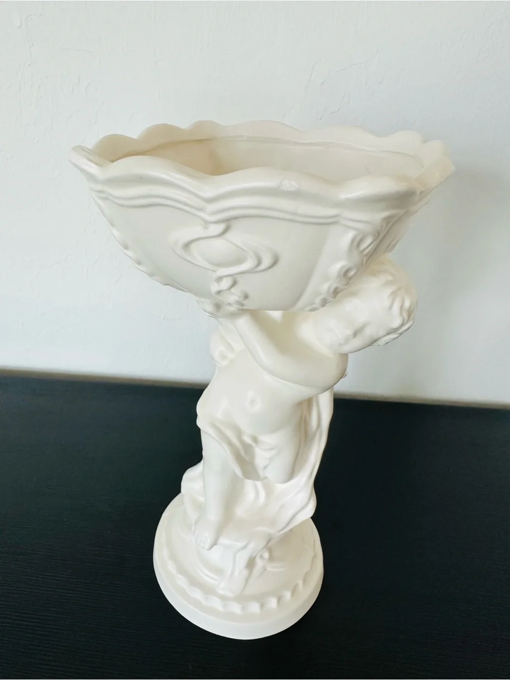 Vintage Inarco Japan Cherub Pedestal Planter